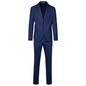 Brian Dales Blue Wool Blend Suit Men